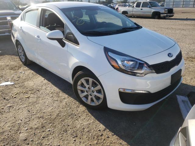 KNADM4A31G6612380 - 2016 KIA RIO LX WHITE photo 1