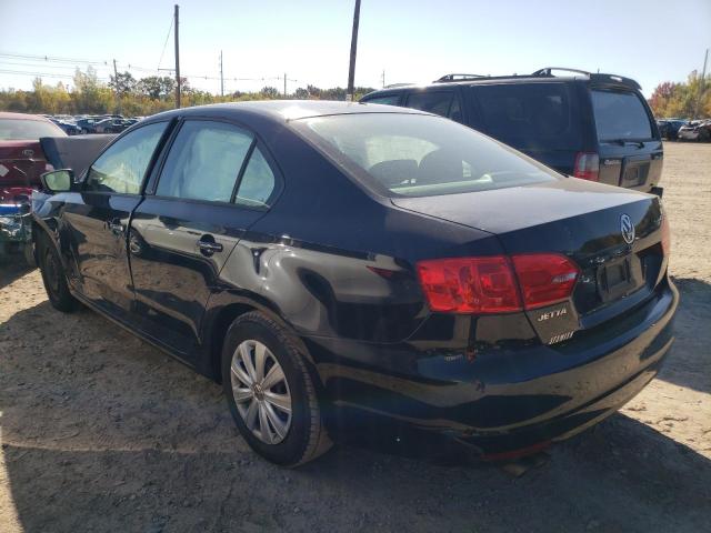 3VW2K7AJ1EM319427 - 2014 VOLKSWAGEN JETTA BASE BLACK photo 3