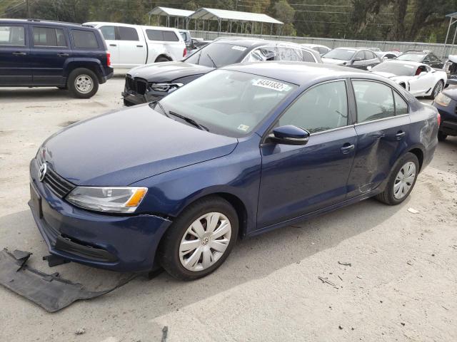 3VWD17AJ7EM243384 - 2014 VOLKSWAGEN JETTA BLUE photo 1