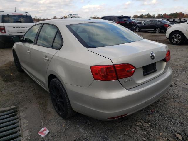 3VW2K7AJ4CM345744 - 2012 VOLKSWAGEN JETTA BASE SILVER photo 3