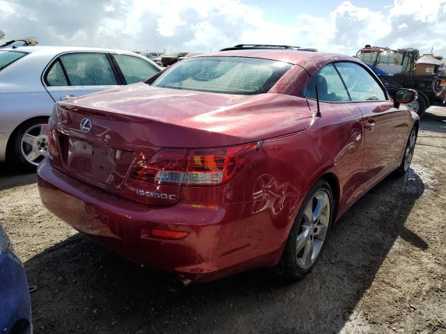 JTHFE2C2XA2502264 - 2010 LEXUS IS 350 RED photo 4