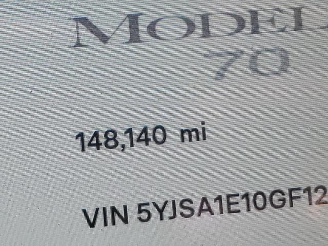 5YJSA1E10GF128294 - 2016 TESLA MODEL S Boz foto 8