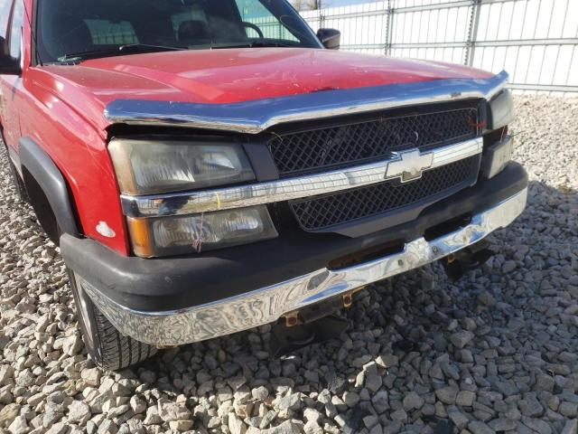 1GCEC14X75Z158123 - 2005 CHEVROLET SILVRDO LS RED photo 9