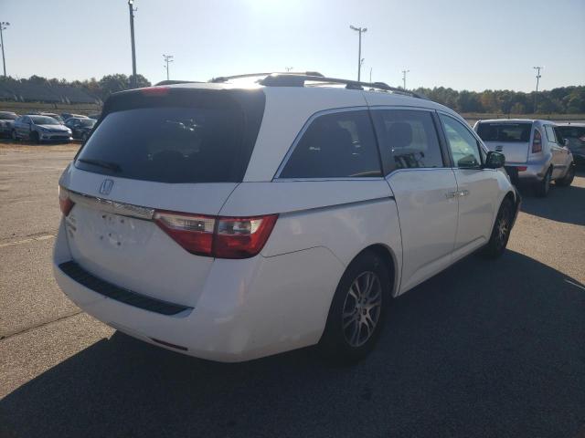 5FNRL5H47BB003582 - 2011 HONDA ODYSSEY EX WHITE photo 4