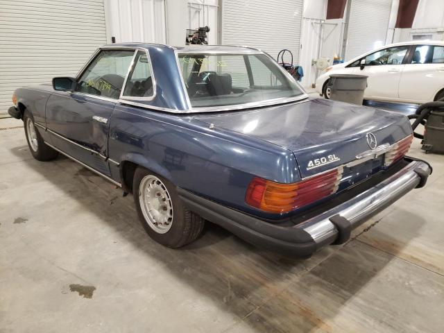 WDB10704412062396 - 1980 MERCEDES-BENZ 450 SL BLUE photo 3