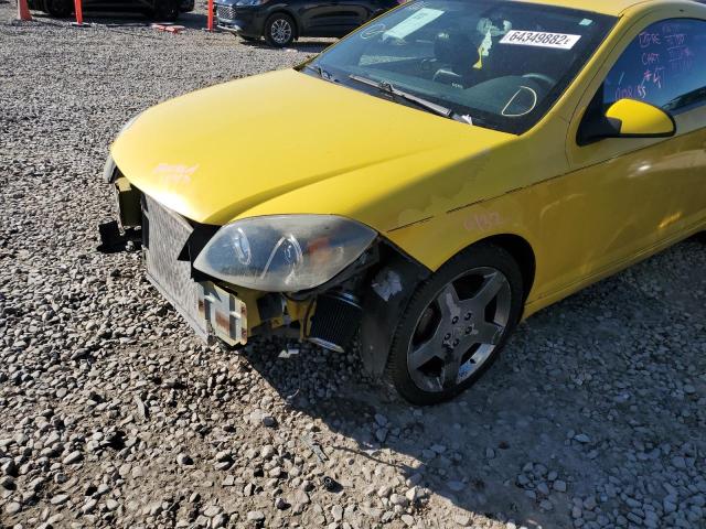 1G1AP14P167809951 - 2006 CHEVROLET COBALT SS YELLOW photo 10