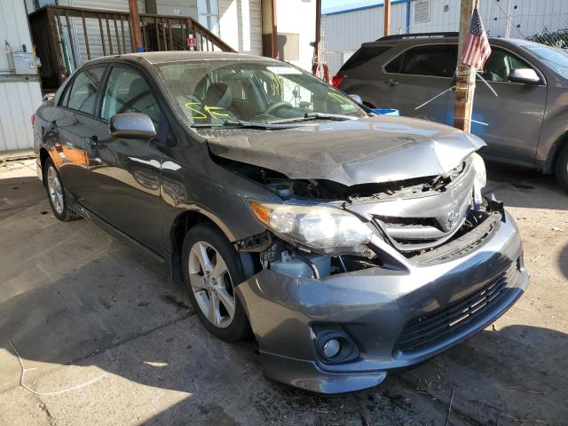 2T1BU4EE1DC118045 - 2013 TOYOTA CAROLLA GRAY photo 1