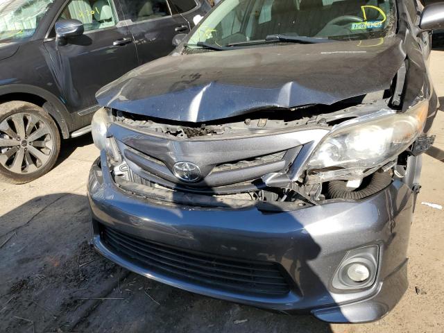 2T1BU4EE1DC118045 - 2013 TOYOTA CAROLLA GRAY photo 9