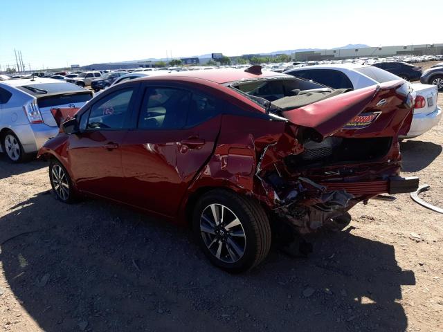 3N1CN8EV4NL861499 - 2022 NISSAN VERSA SV RED photo 3