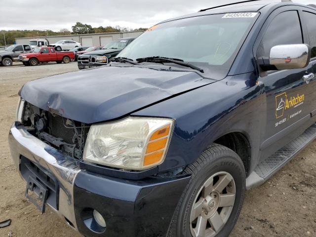 5N1BA08AX7N712253 - 2007 NISSAN ARMADA SE BLUE photo 9