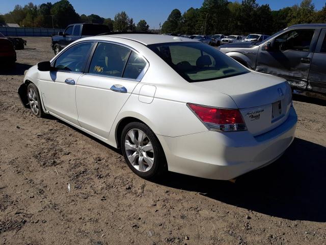 1HGCP3F88AA008741 - 2010 HONDA ACCORD EXL WHITE photo 3