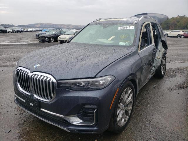 5UXCW2C05M9F83297 - 2021 BMW X7 XDRIVE4 GRAY photo 2