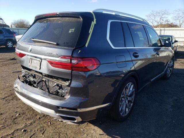 5UXCW2C05M9F83297 - 2021 BMW X7 XDRIVE4 GRAY photo 4