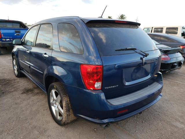 2CKDL537386322528 - 2008 PONTIAC TORRENT GX BLUE photo 3