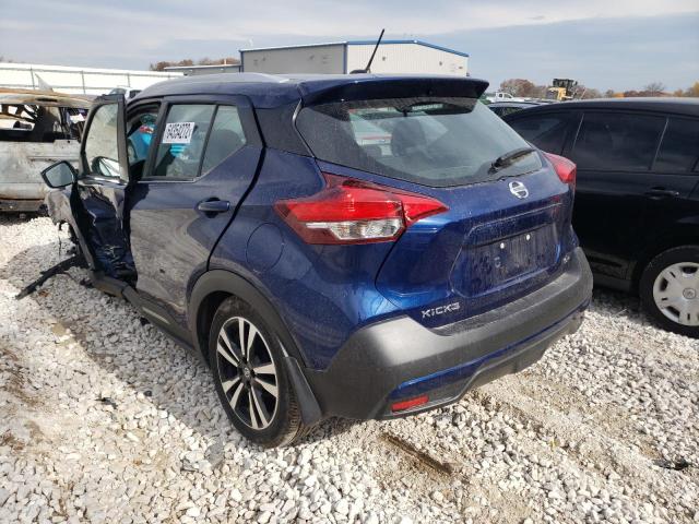 3N1CP5CU7KL544752 - 2019 NISSAN KICKS S BLUE photo 3