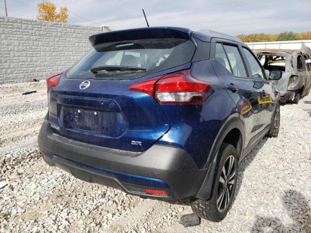 3N1CP5CU7KL544752 - 2019 NISSAN KICKS S BLUE photo 4