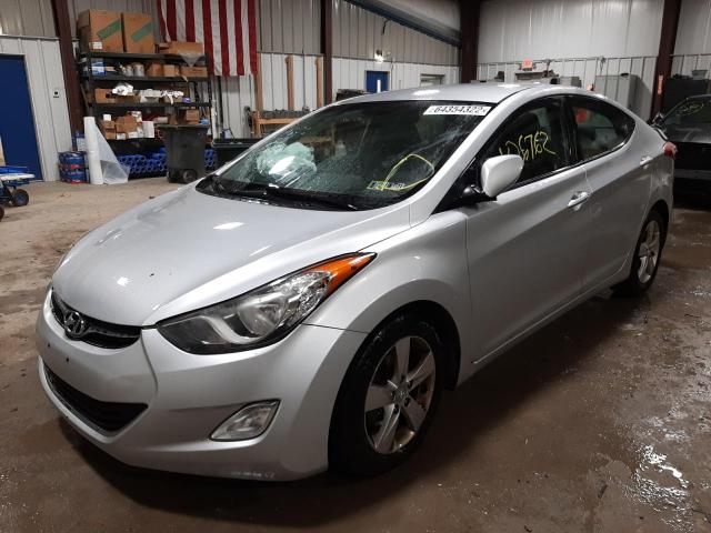 KMHDH4AE6DU540362 - 2013 HYUNDAI ELANTRA GL SILVER photo 2