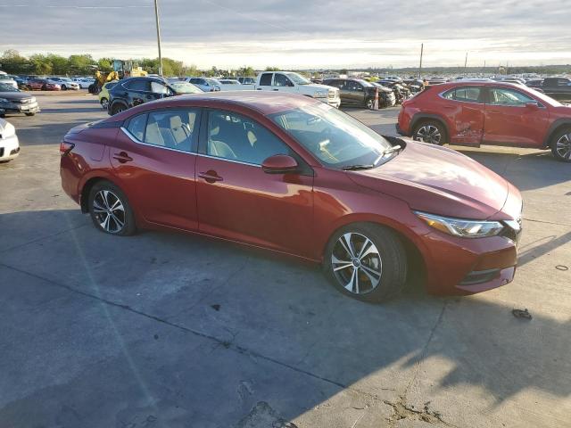 3N1AB8CV1LY307792 - 2020 NISSAN SENTRA SV RED photo 4