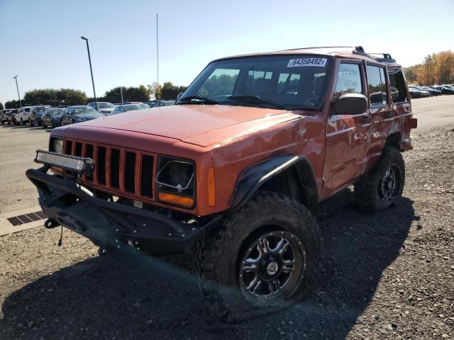 1J4FF68S6YL230762 - 2000 JEEP CHEROKEE 4 ORANGE photo 2