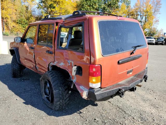 1J4FF68S6YL230762 - 2000 JEEP CHEROKEE 4 ORANGE photo 3