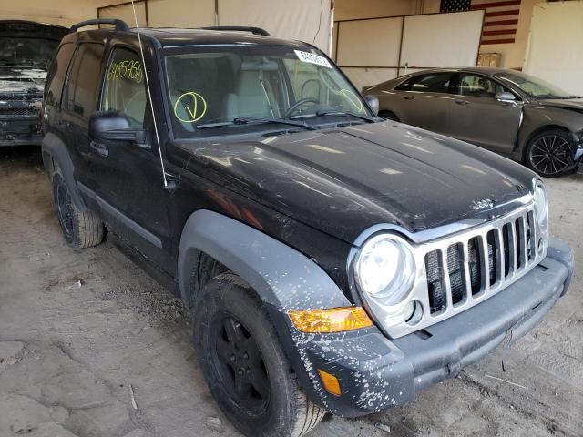 1J4GL48KX5W706622 - 2005 JEEP LIBERTY SP BLACK photo 1