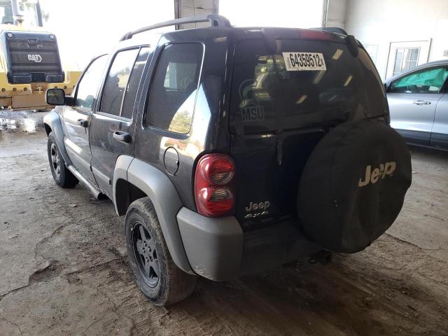 1J4GL48KX5W706622 - 2005 JEEP LIBERTY SP BLACK photo 3