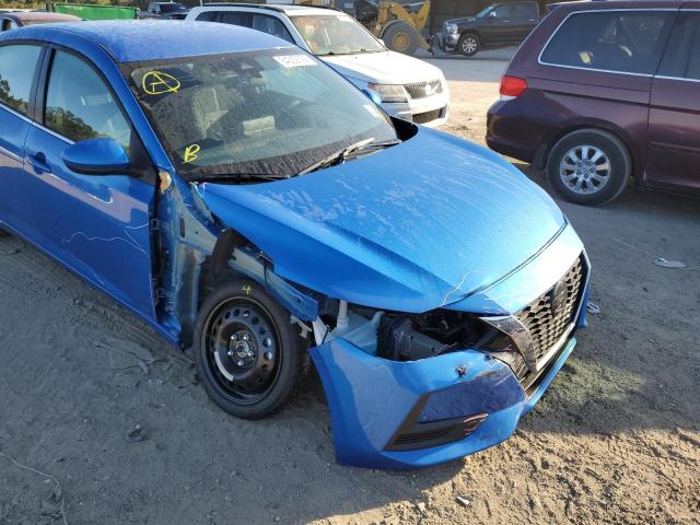 3N1AB8CV6NY263470 - 2022 NISSAN SENTRA SV BLUE photo 9