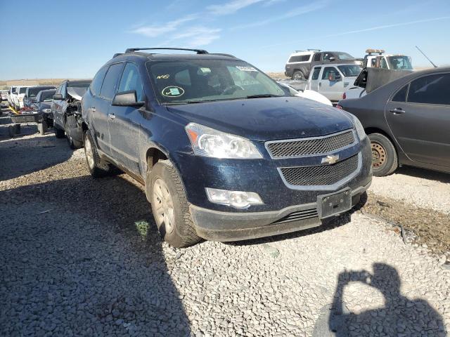 1GNKRFED7CJ265355 - 2012 CHEVROLET TRAVERSE BLACK photo 1