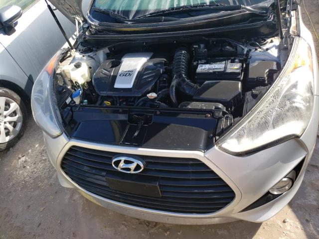 KMHTC6AE7EU185015 - 2014 HYUNDAI VELOSTER T SILVER photo 7