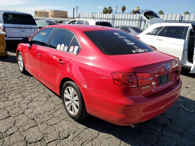 3VW2K7AJ3DM403747 - 2013 VOLKSWAGEN JETTA BASE RED photo 3