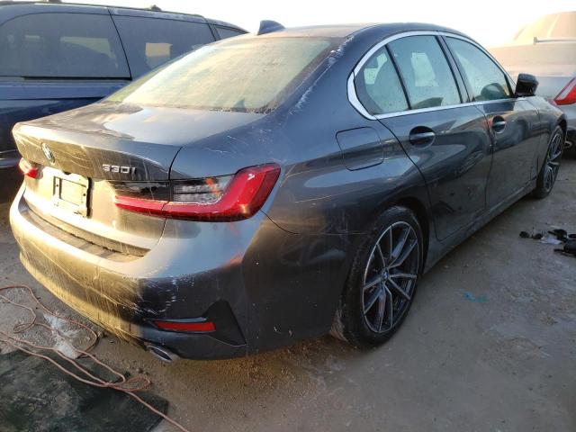 3MW5R1J00L8B14703 - 2020 BMW 330I GRAY photo 4