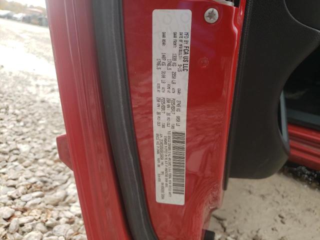 2C4RDGBG0GR126034 - 2016 DODGE GRAND CARA RED photo 10