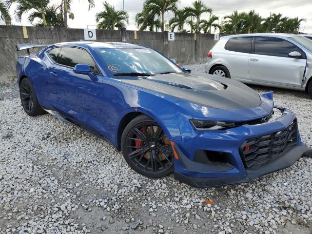 1G1FJ1R60K0131476 - 2019 CHEVROLET CAMARO ZL1 BLUE photo 1
