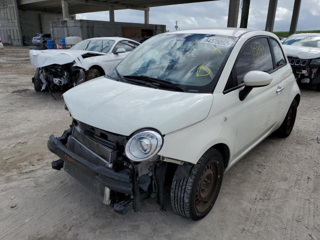 3C3CFFAR5DT623333 - 2013 FIAT 500 POP WHITE photo 2