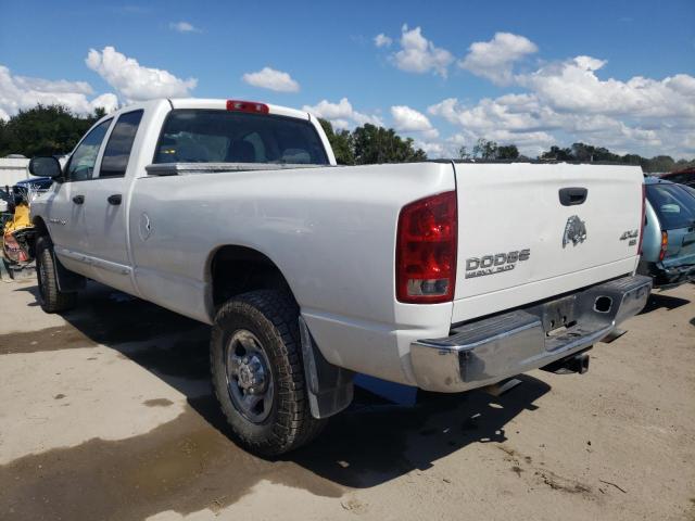 1D7KU28D04J189285 - 2004 DODGE RAM 2500 S WHITE photo 3