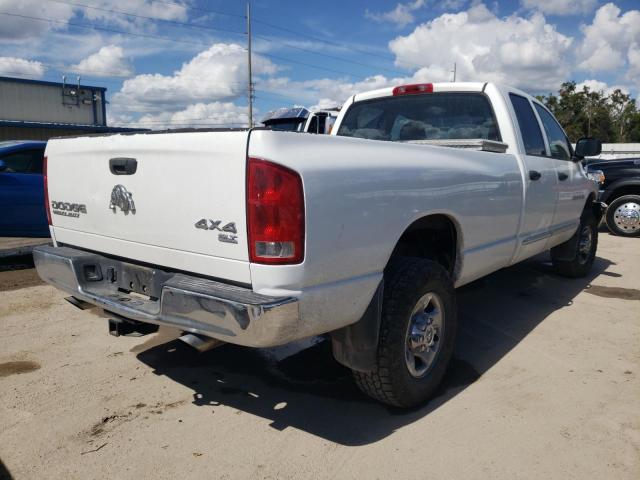 1D7KU28D04J189285 - 2004 DODGE RAM 2500 S WHITE photo 4