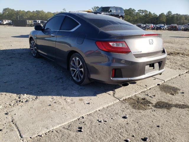 1HGCT2B88DA001840 - 2013 HONDA ACCORD EXL GRAY photo 3