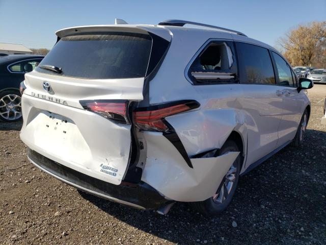 5TDZSKFC9NS063620 - 2022 TOYOTA SIENNA LIM WHITE photo 4