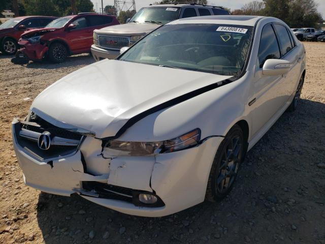 19UUA76537A012790 - 2007 ACURA TL TYPE S WHITE photo 2