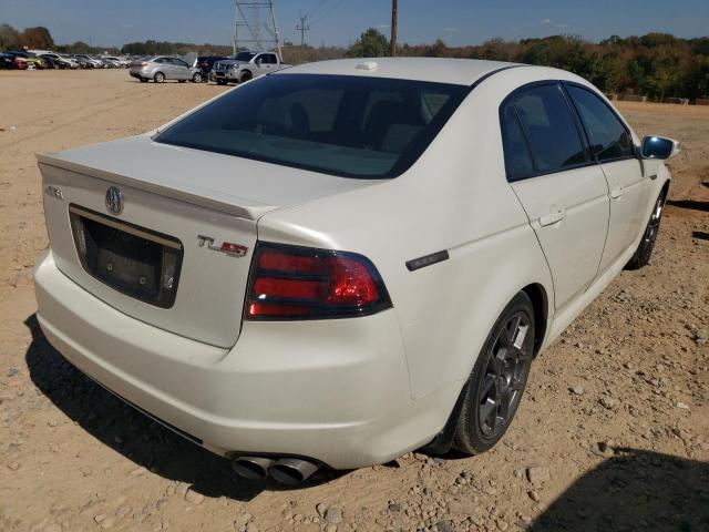 19UUA76537A012790 - 2007 ACURA TL TYPE S WHITE photo 4