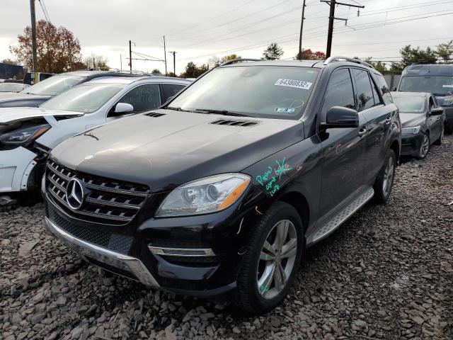 4JGDA5HB4EA288782 - 2014 MERCEDES-BENZ ML 350 4MA BLACK photo 2