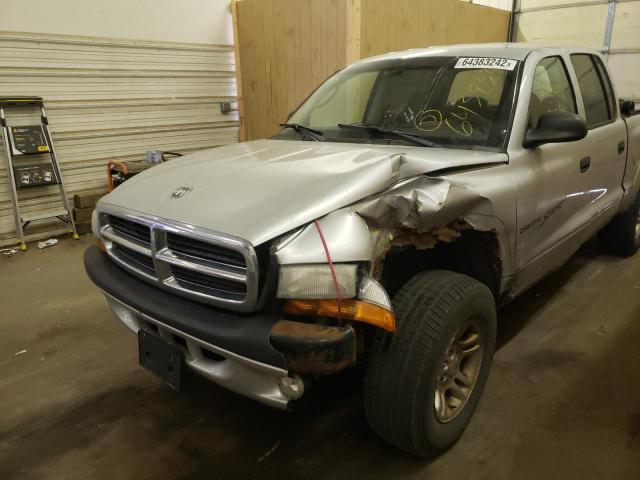 1D7HG38N44S689086 - 2004 DODGE DAKOTA QUA SILVER photo 9