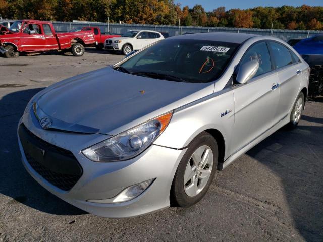 KMHEC4A49CA038181 - 2012 HYUNDAI SONATA HYB SILVER photo 2