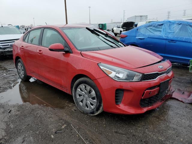 3KPA24AB1KE254249 - 2019 KIA RIO S RED photo 1