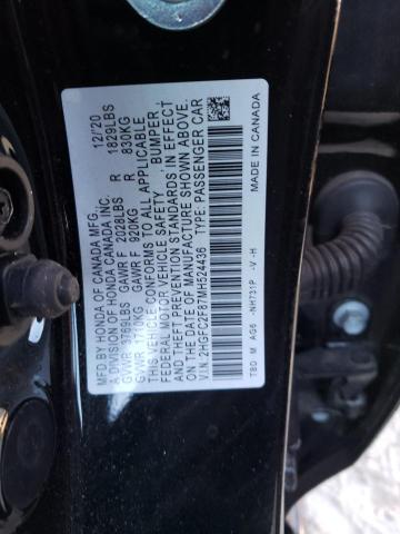 2HGFC2F87MH524436 - 2021 HONDA CIVIC SPOR 黑色 照片 10