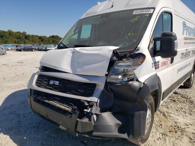 3C6TRVDG8LE115648 - 2020 RAM PROMASTER WHITE photo 9