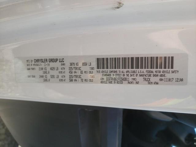 3C6TRVBG1FE502811 - 2015 RAM PROMASTER 白色 照片 10