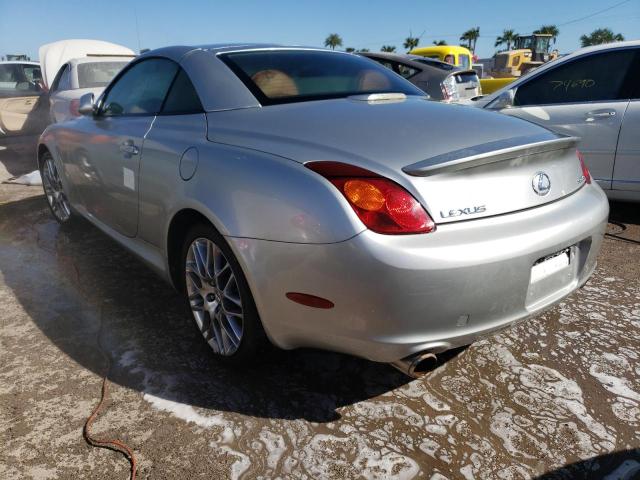 JTHFN48Y730044514 - 2003 LEXUS SC 430 SILVER photo 3