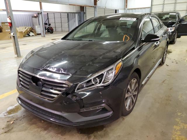 5NPE34AF9GH274687 - 2016 HYUNDAI SONATA SPO BLACK photo 9