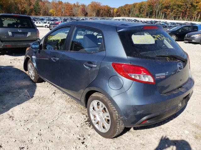 JM1DE1KZ9E0177822 - 2014 MAZDA MAZDA2 SPO 蓝色 照片 3